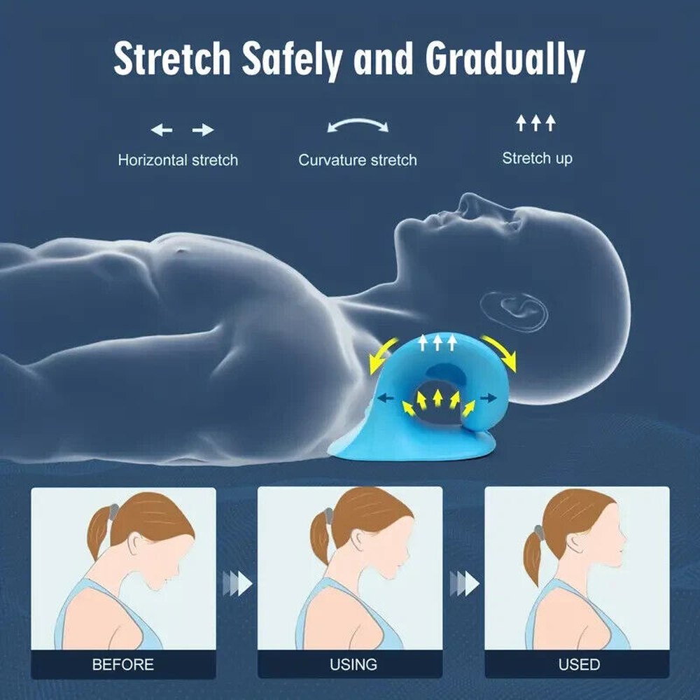 Neck And Shoulder Cervical Traction Device Neck Stretcher For Neck Pain Relief Health & Beauty:Medical & Mobility:Orthopedics & Supports:Orthotics, Braces & Sleeves Style Your Walls